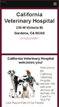 Mobile Screenshot of californiavethospital.com